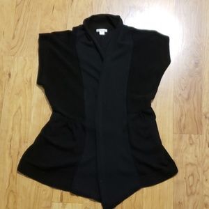 Xhiliration open short sleeve cardigan